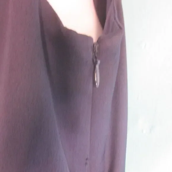 Gal Meets Glam Womens Size 6 Petite Dark Blue Twist Front Formal Midi Dress - Picture 15 of 15